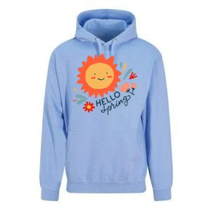 Hello Spring Sunset Floral Unisex Surf Hoodie