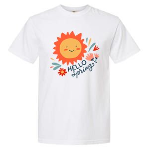 Hello Spring Sunset Floral Garment-Dyed Heavyweight T-Shirt