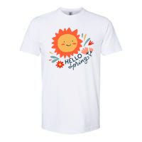 Hello Spring Sunset Floral Softstyle CVC T-Shirt