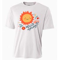 Hello Spring Sunset Floral Cooling Performance Crew T-Shirt