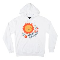 Hello Spring Sunset Floral Hoodie