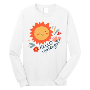 Hello Spring Sunset Floral Long Sleeve Shirt