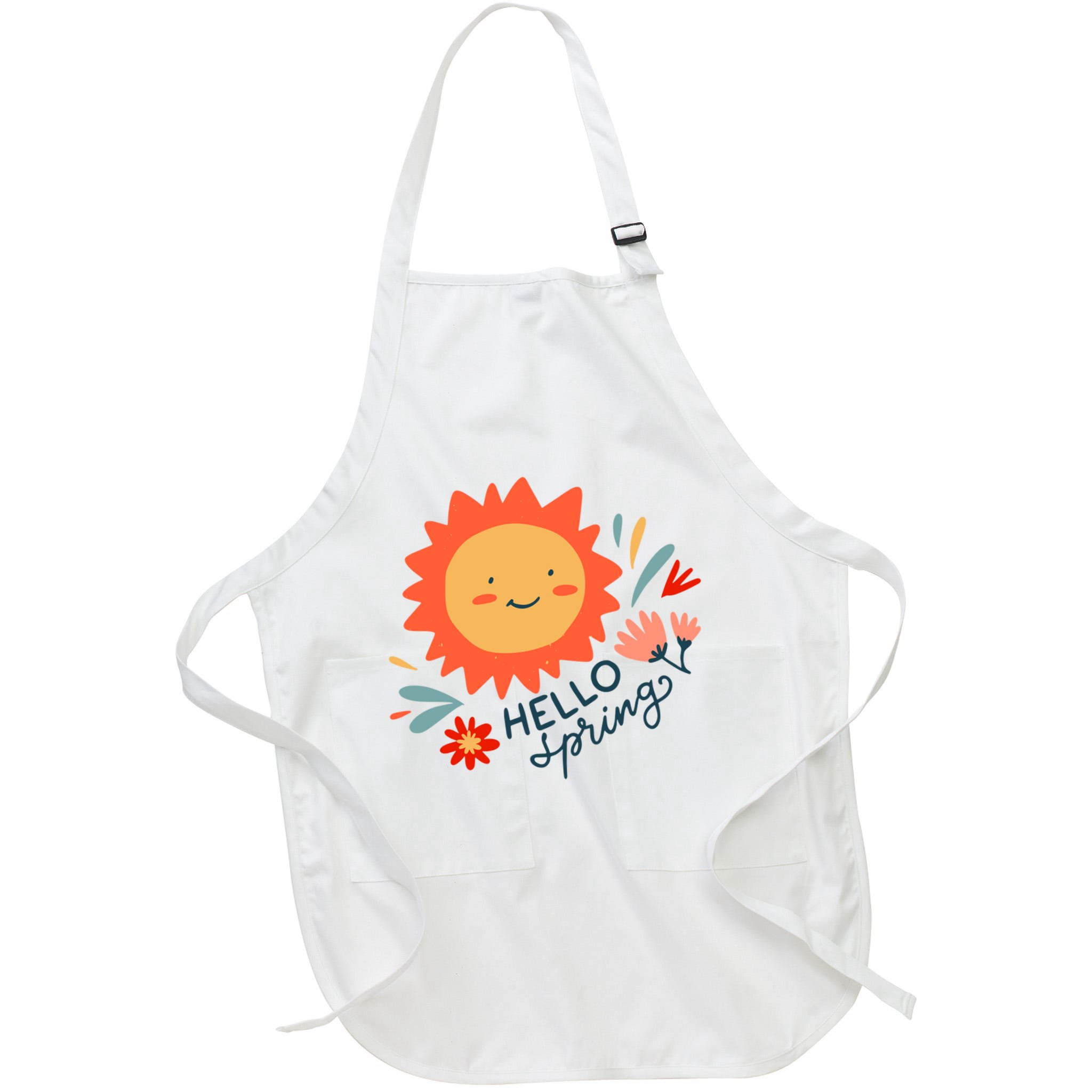 Hello Spring Sunset Floral Apron