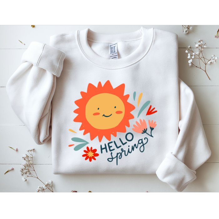Hello Spring Sunset Floral Sweatshirt