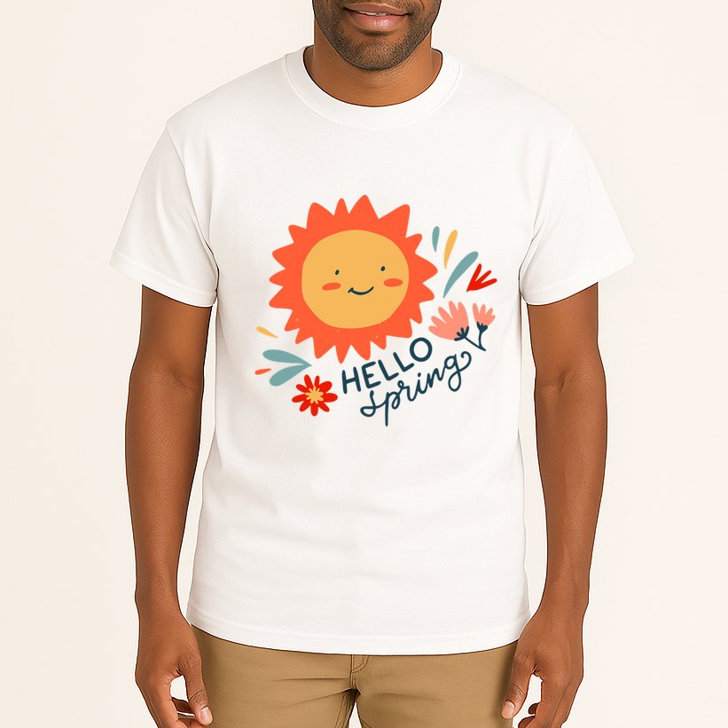 Hello Spring Sunset Floral Tall T-Shirt