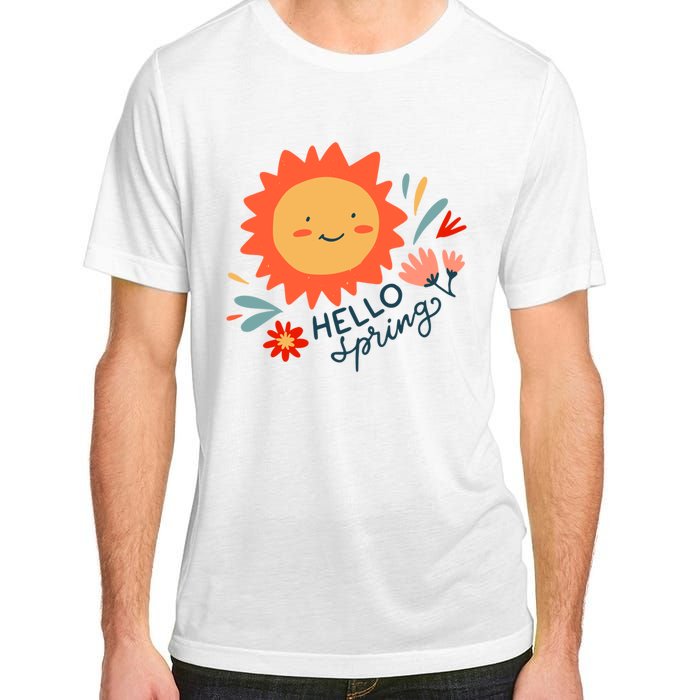 Hello Spring Sunset Floral Adult ChromaSoft Performance T-Shirt