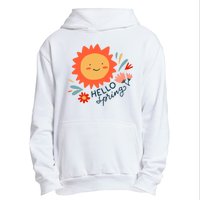 Hello Spring Sunset Floral Urban Pullover Hoodie