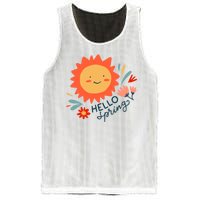 Hello Spring Sunset Floral Mesh Reversible Basketball Jersey Tank