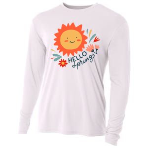 Hello Spring Sunset Floral Cooling Performance Long Sleeve Crew