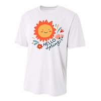 Hello Spring Sunset Floral Performance Sprint T-Shirt