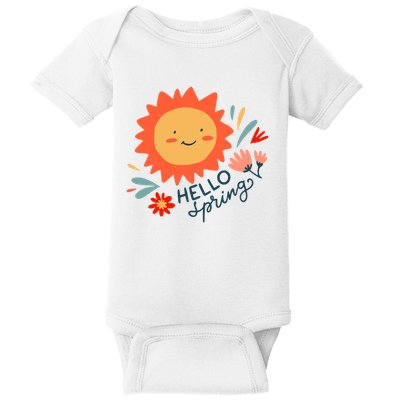 Hello Spring Sunset Floral Baby Bodysuit