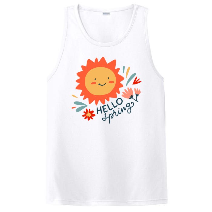 Hello Spring Sunset Floral PosiCharge Competitor Tank