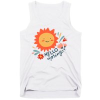 Hello Spring Sunset Floral Tank Top