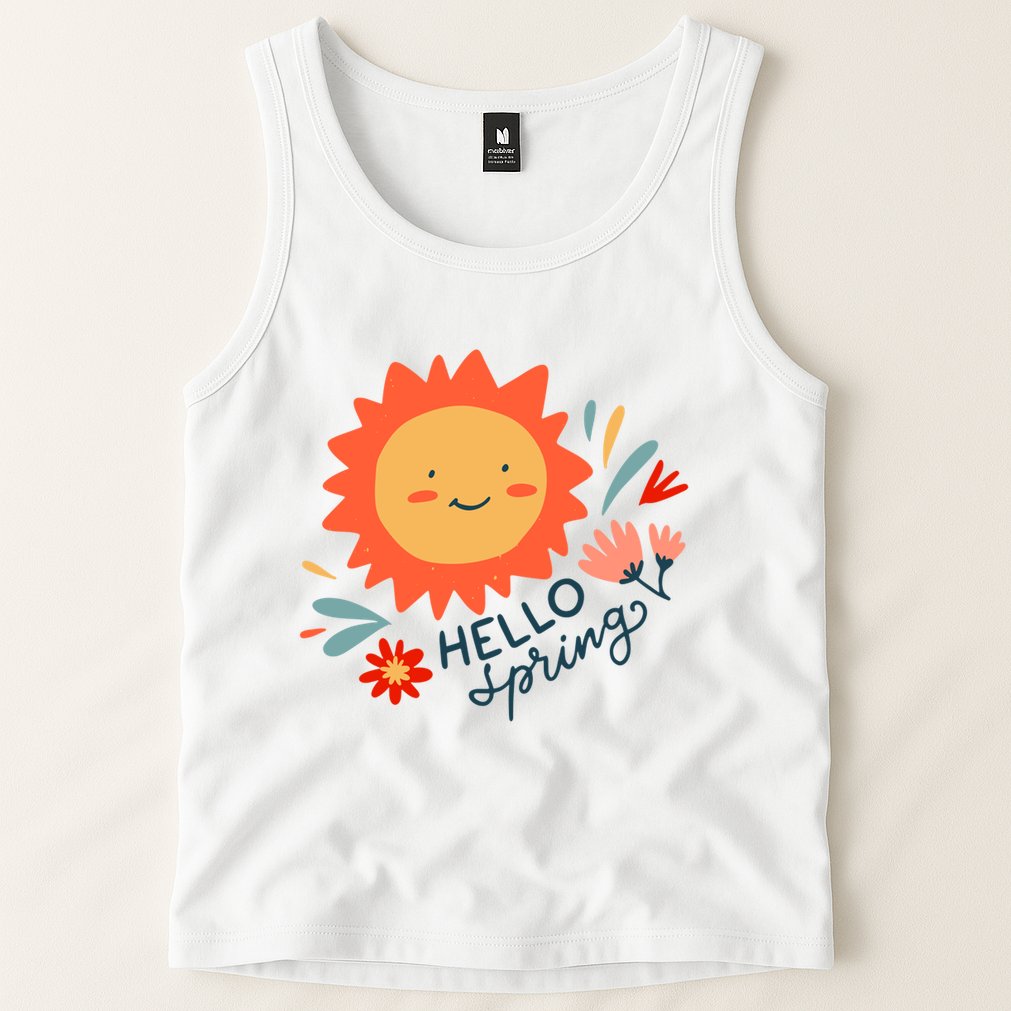 Hello Spring Sunset Floral Tank Top