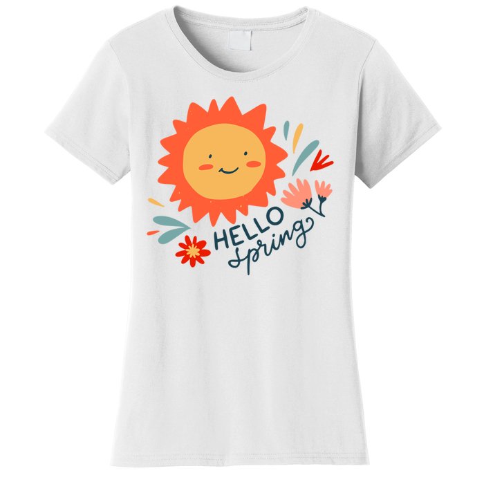 Hello Spring Sunset Floral Women's T-Shirt