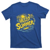 Hello Summer Sunshine Palm Tree Hello Summer Cool Gift T-Shirt