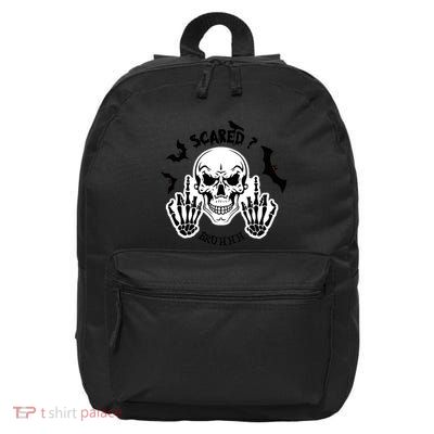 Halloween Skull Scared? Bruhhh Spooky 16 in Basic Backpack