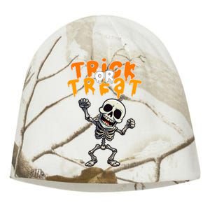 Halloween Spooky Skeleton Design Trick Or Treat Kati - Camo Knit Beanie