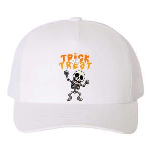 Halloween Spooky Skeleton Design Trick Or Treat Yupoong Adult 5-Panel Trucker Hat