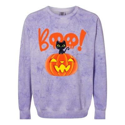 Halloween Spooky Season Colorblast Crewneck Sweatshirt