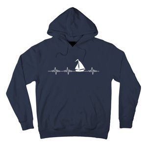 Heartbeat Sailing Sailboat Hoodie