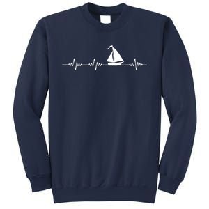 Heartbeat Sailing Sailboat Sweatshirt