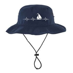 Heartbeat Sailing Sailboat Legacy Cool Fit Booney Bucket Hat