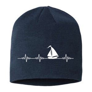 Heartbeat Sailing Sailboat Sustainable Beanie