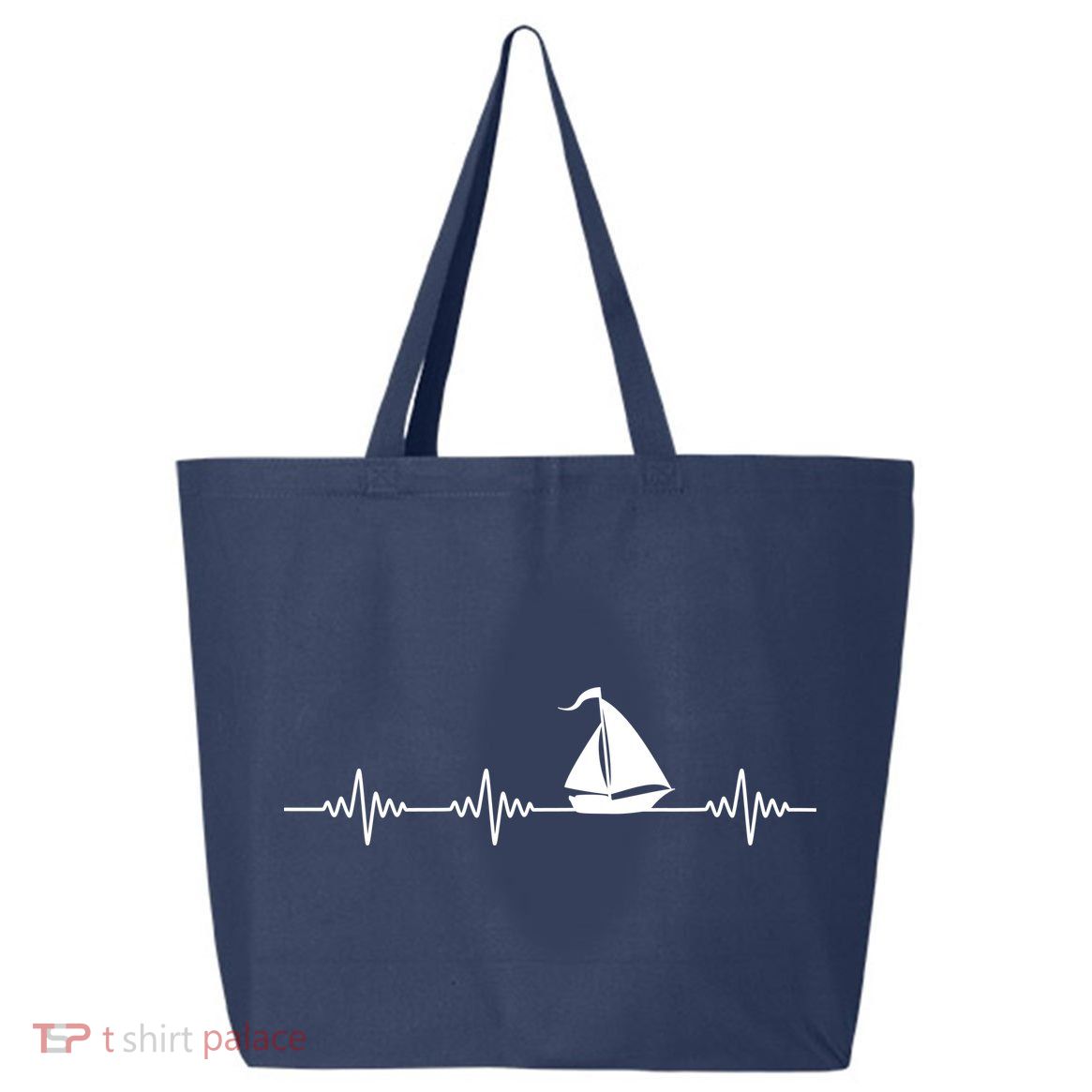 Heartbeat Sailing Sailboat 25L Jumbo Tote