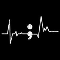 Heartbeat Semicolon Suicide Prevention Awareness Graphic Cooling Performance Crew T-Shirt
