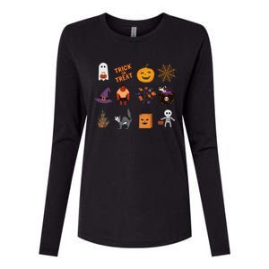 Halloween Spooky Season Womens Cotton Relaxed Long Sleeve T-Shirt