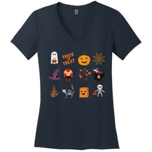 Halloween Spooky Season Women's V-Neck T-Shirt