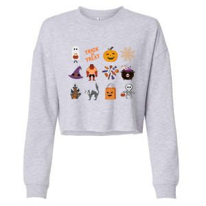 Halloween Spooky Season Cropped Pullover Crew