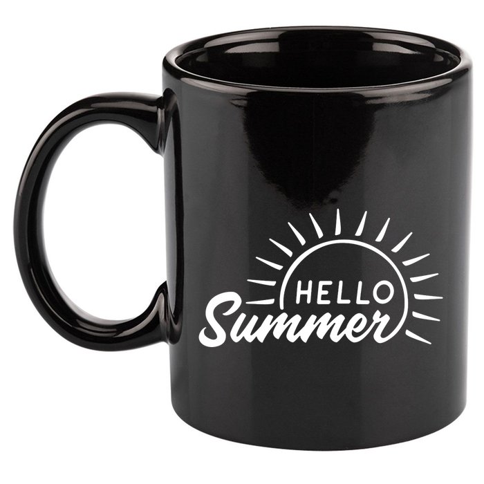 Hello Summer Sunset 11oz C Handle Ceramic Mug