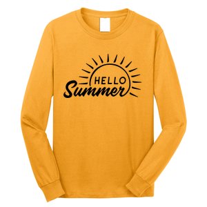 Hello Summer Sunset Long Sleeve Shirt