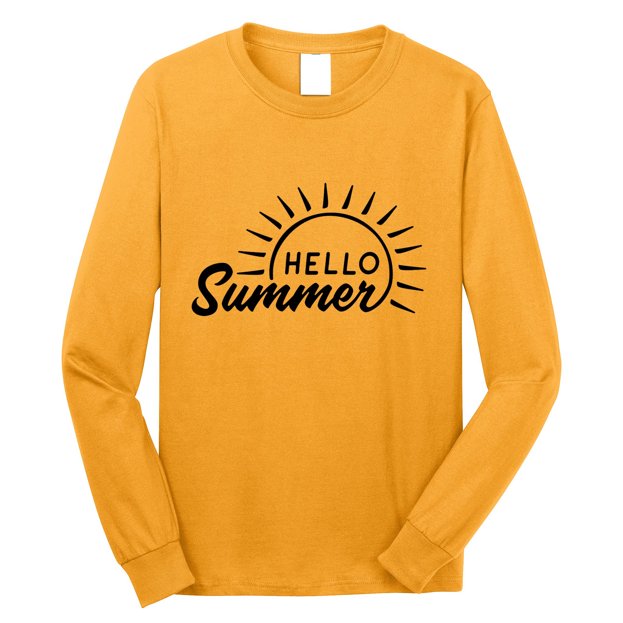 Hello Summer Sunset Long Sleeve Shirt