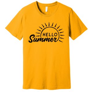 Hello Summer Sunset Premium T-Shirt