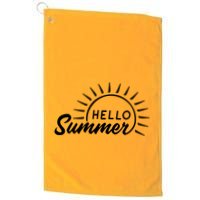 Hello Summer Sunset Golf Towel