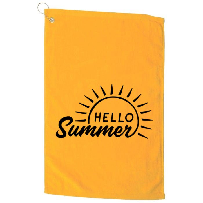 Hello Summer Sunset Golf Towel