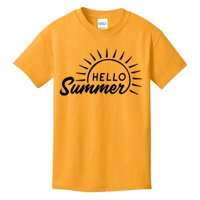 Hello Summer Sunset Kids T-Shirt