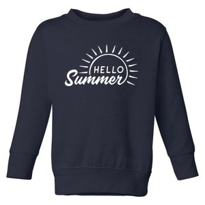 Hello Summer Sunset Toddler Sweatshirt