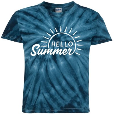 Hello Summer Sunset Kids Tie-Dye T-Shirt