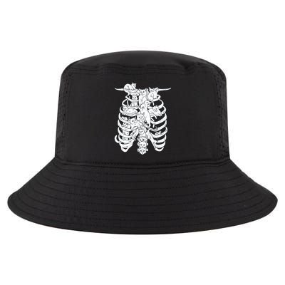 Human Skeleton Spine Cats Cool Comfort Performance Bucket Hat