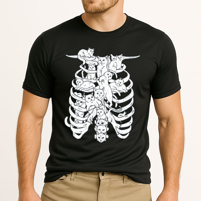 Human Skeleton Spine Cats Cooling Performance Crew T-Shirt