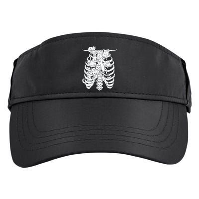 Human Skeleton Spine Cats Adult Drive Performance Visor
