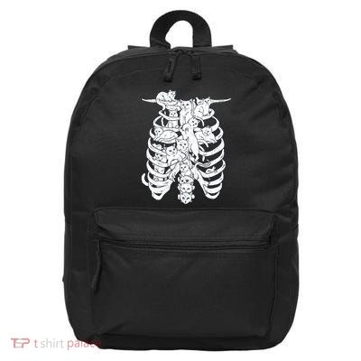 Human Skeleton Spine Cats 16 in Basic Backpack