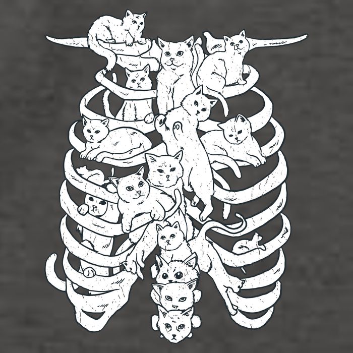 Human Skeleton Spine Cats Vector Backpack