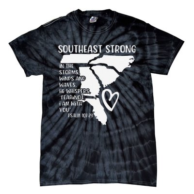 Hurricane Strong Southeast Strong Pray For North Carolina Tie-Dye T-Shirt