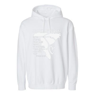 Hurricane Strong Southeast Strong Pray For North Carolina Garment-Dyed Fleece Hoodie