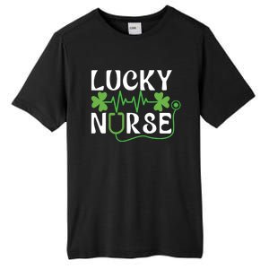 Hospital Shamrock Saint Patrick Day Lucky Nurse Tall Fusion ChromaSoft Performance T-Shirt